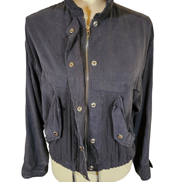 Blank NYC Dark Grey Utility Jacket, XS - Picture 3 of 13